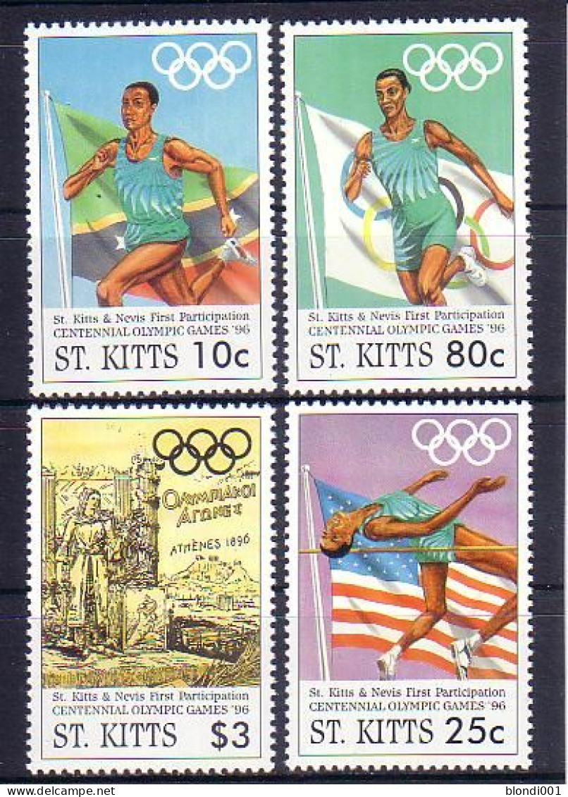 Olympics 1996 - Athletics - ST. KITTS - Set MNH - Ete 1996: Atlanta