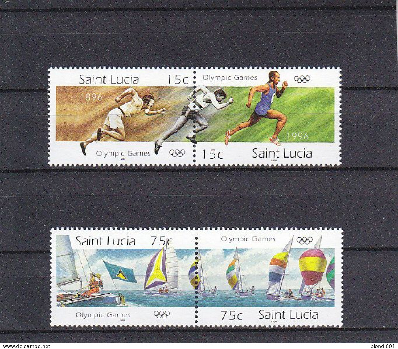 Olympics 1996 - Sailing - ST. LUCIA - Set MNH - Summer 1996: Atlanta