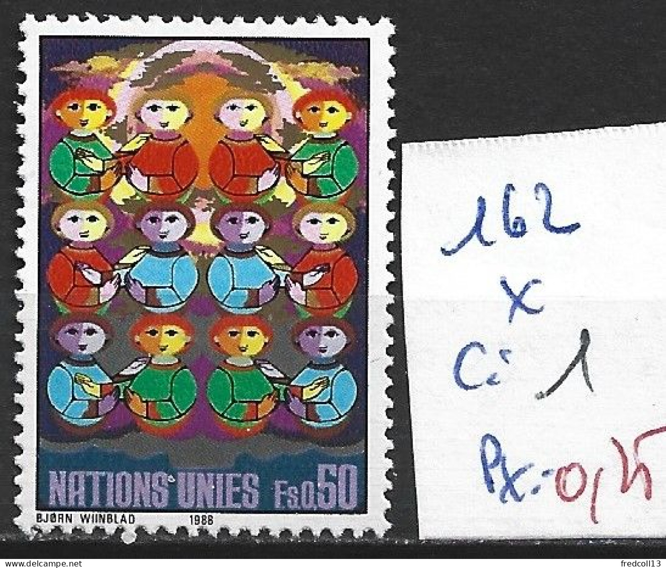 NATIONS UNIES OFFICE DE GENEVE 162 * Côte 1 € - Unused Stamps