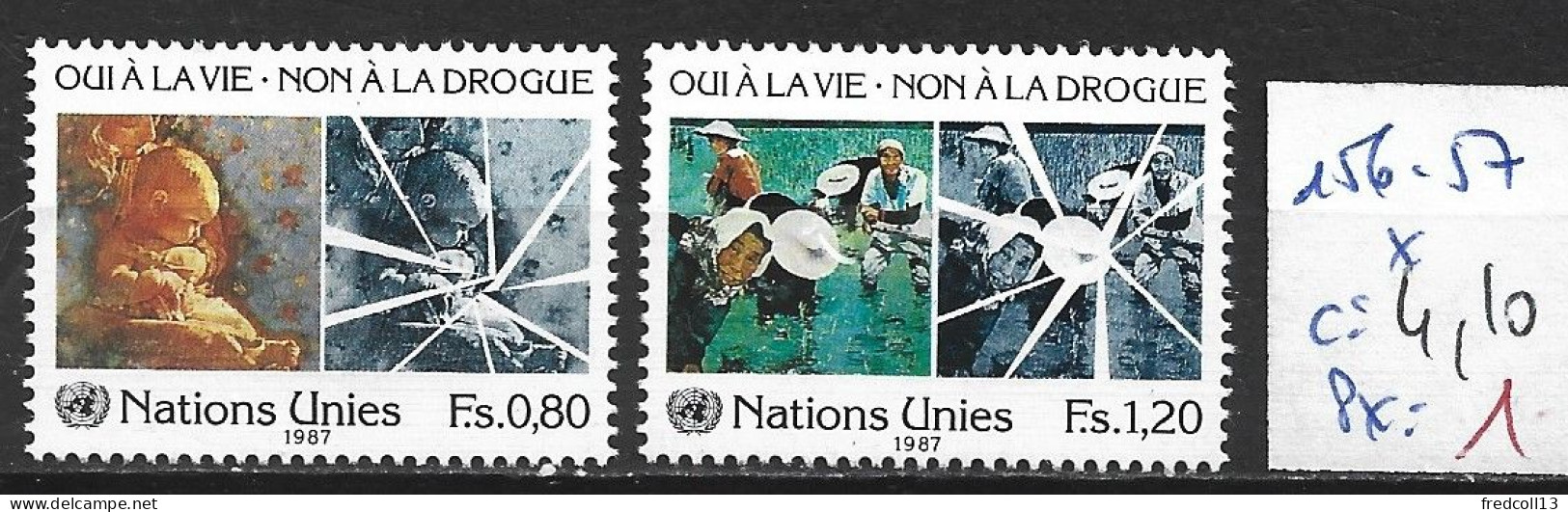 NATIONS UNIES OFFICE DE GENEVE 156-57 * Côte 4.10 € - Ongebruikt