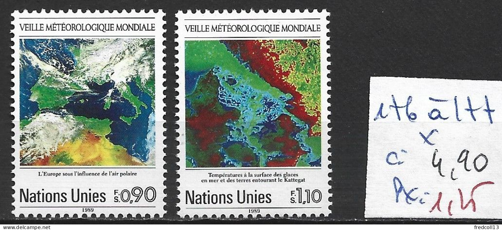 NATIONS UNIES OFFICE DE GENEVE 176-77 * Côte 4.90 € - Nuovi