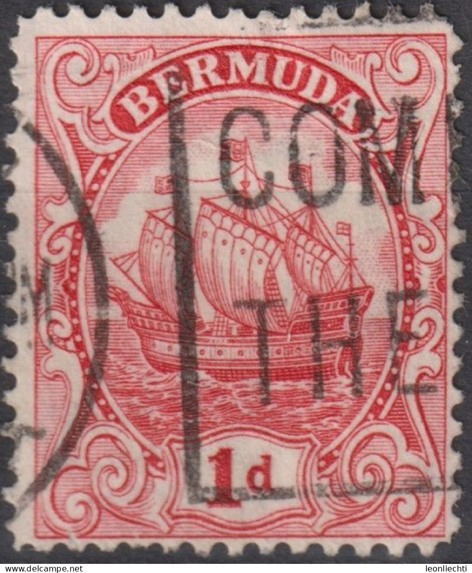 1928  Bermuda ° Mi:BM 71III, Sn:BM 83, Yt:BM 75,Sailing Ship "Sea Venture" - Type III - Bermudes
