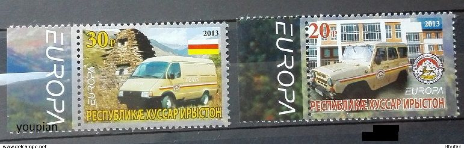 South Ossetia, Europa 2013, The Postman Van, MNH Stamps Set - Géorgie