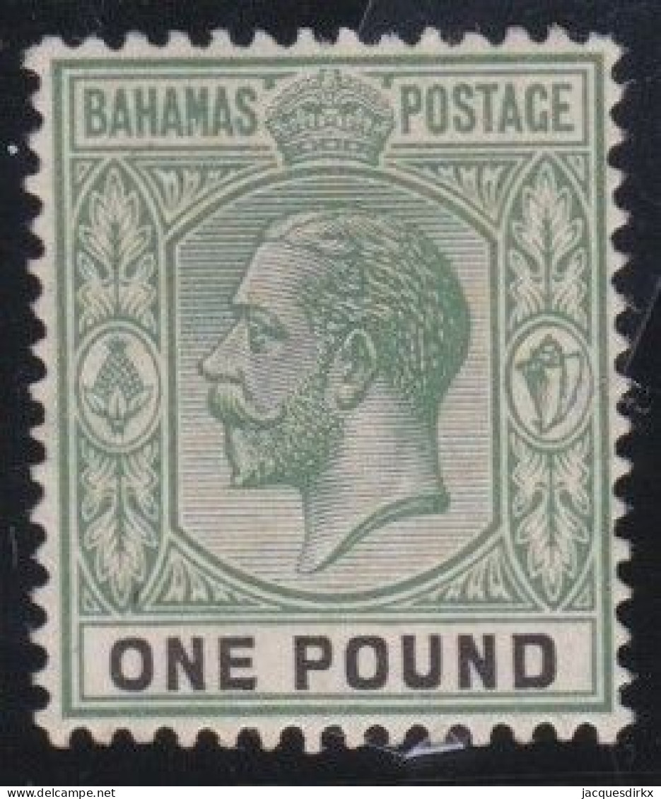 Bahamas    .  SG   .   125 (2 Scans)    .   Perf. 14  . Mult Script  CA   .    *      .  Mint- VLH - 1859-1963 Colonia Británica