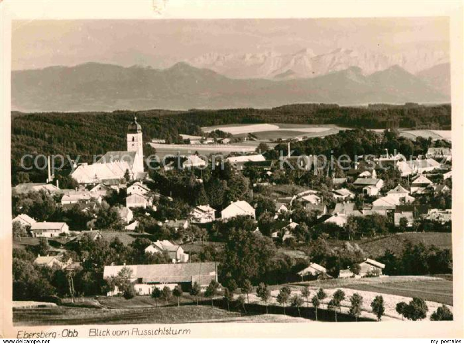 72844719 Ebersberg Oberbayern Kirche Panorama Ebersberg Oberbayern - Ebersberg