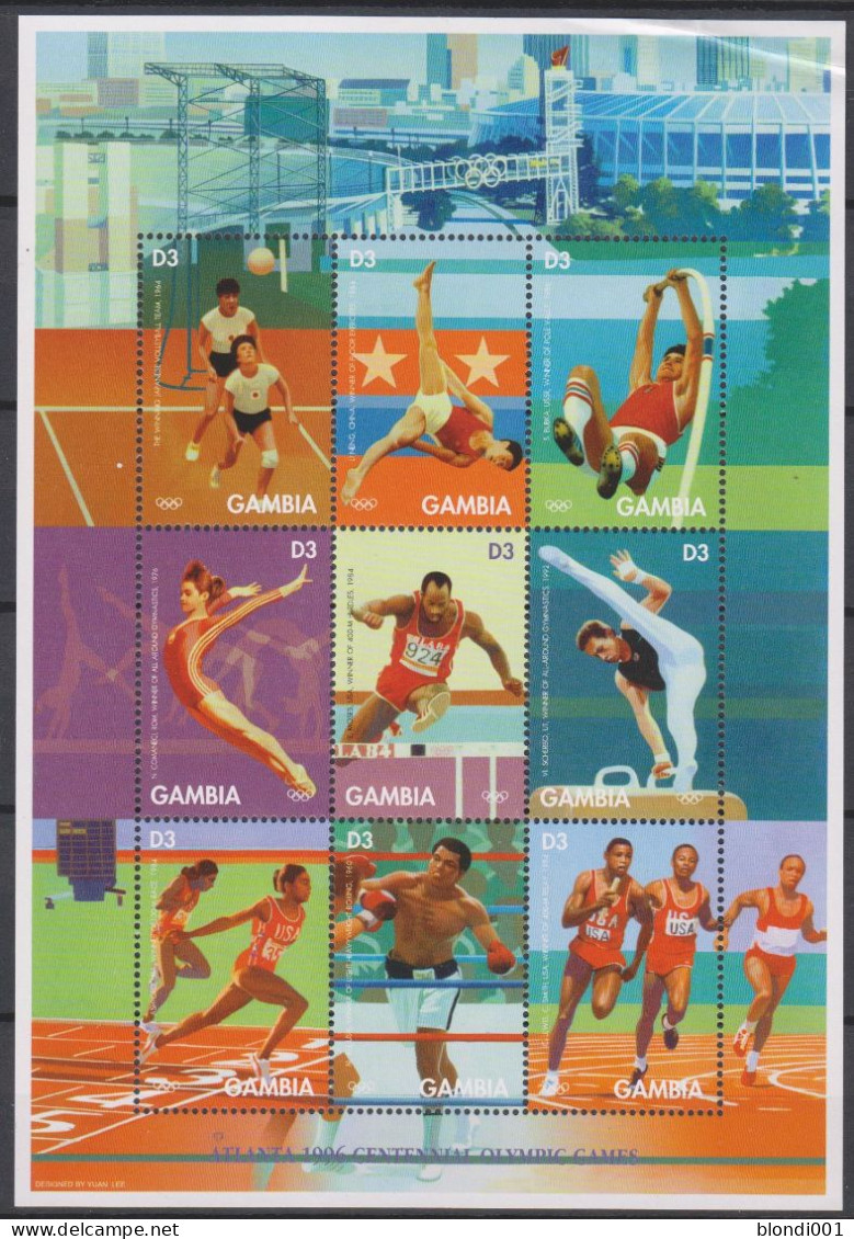 Olympics 1996 - Gymnastic - GAMBIA - Sheet MNH - Ete 1996: Atlanta