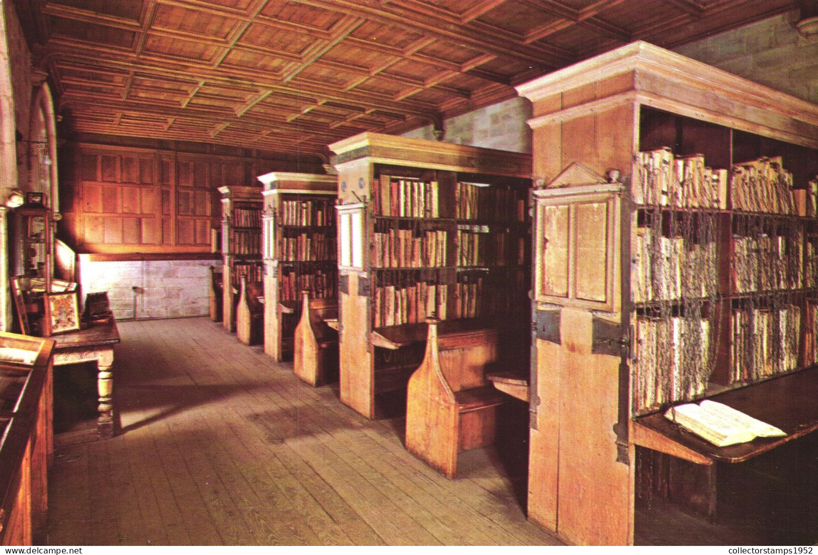 HEREFORD, CATHEDRAL, ARCHITECTURE, CHAINED LIBRARY, ENGLAND, UNITED KINGDOM, POSTCARD - Herefordshire