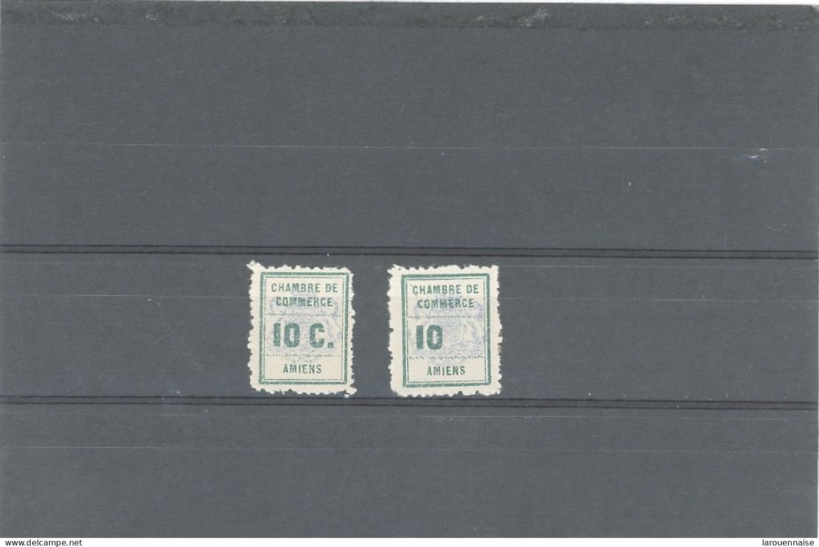 TIMBRES DE GRÈVE -AMIENS 1909 -N°°1 N* -N°1a N* (10 Sans C) - Stamps