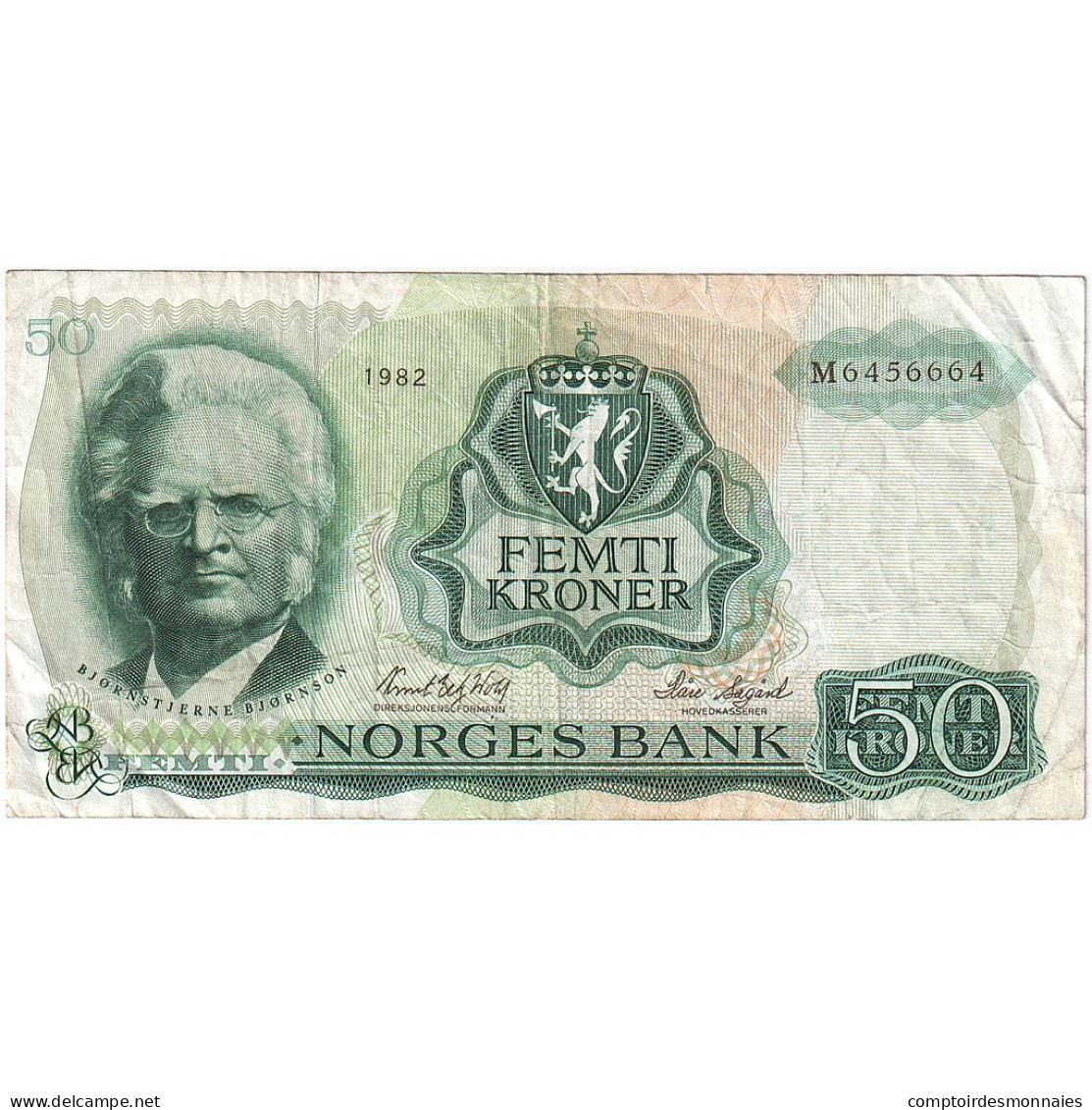Norvège, 50 Kroner, 1982, KM:37D, TB - Norway