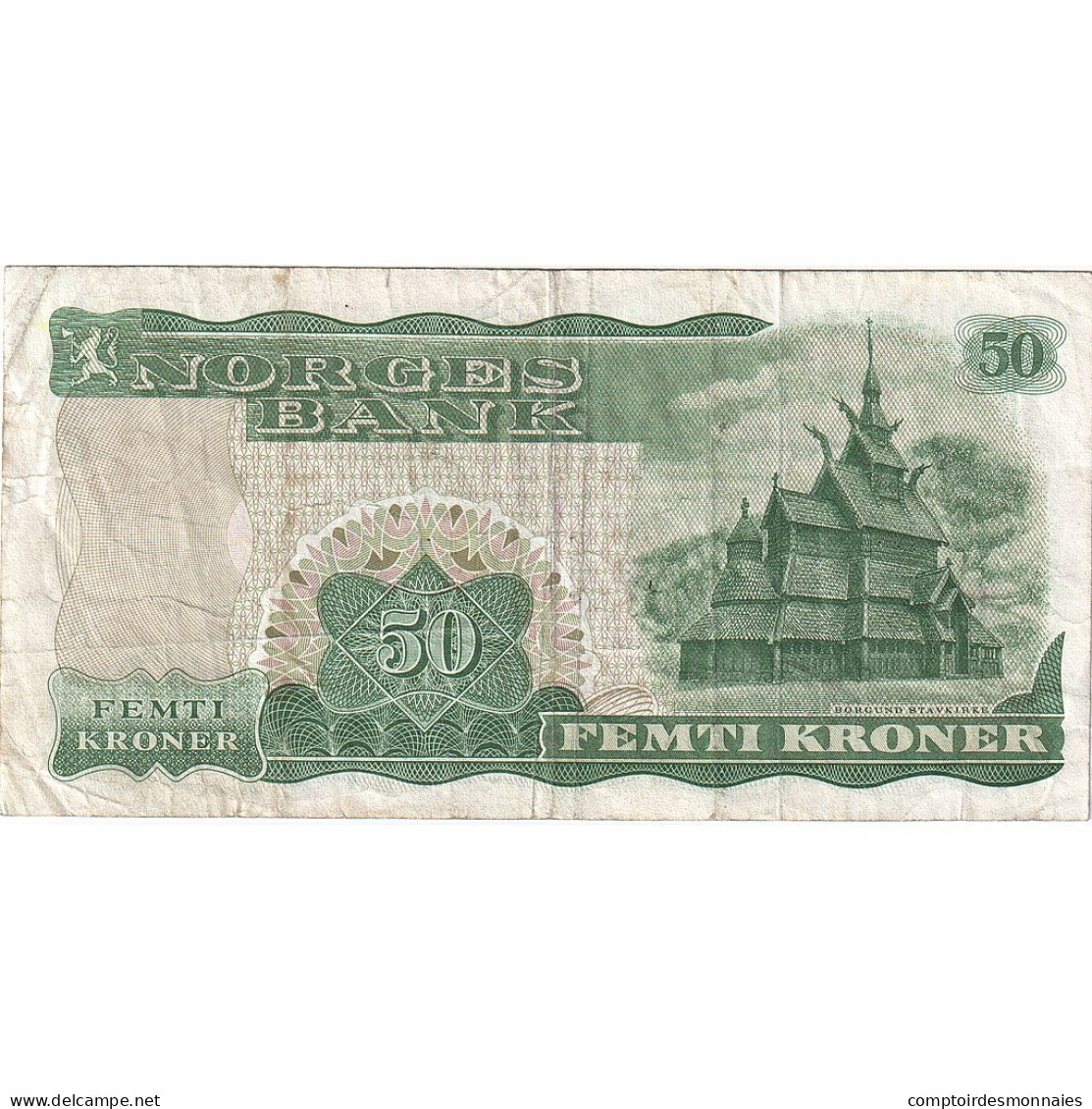 Norvège, 50 Kroner, 1982, KM:37D, TB - Norway