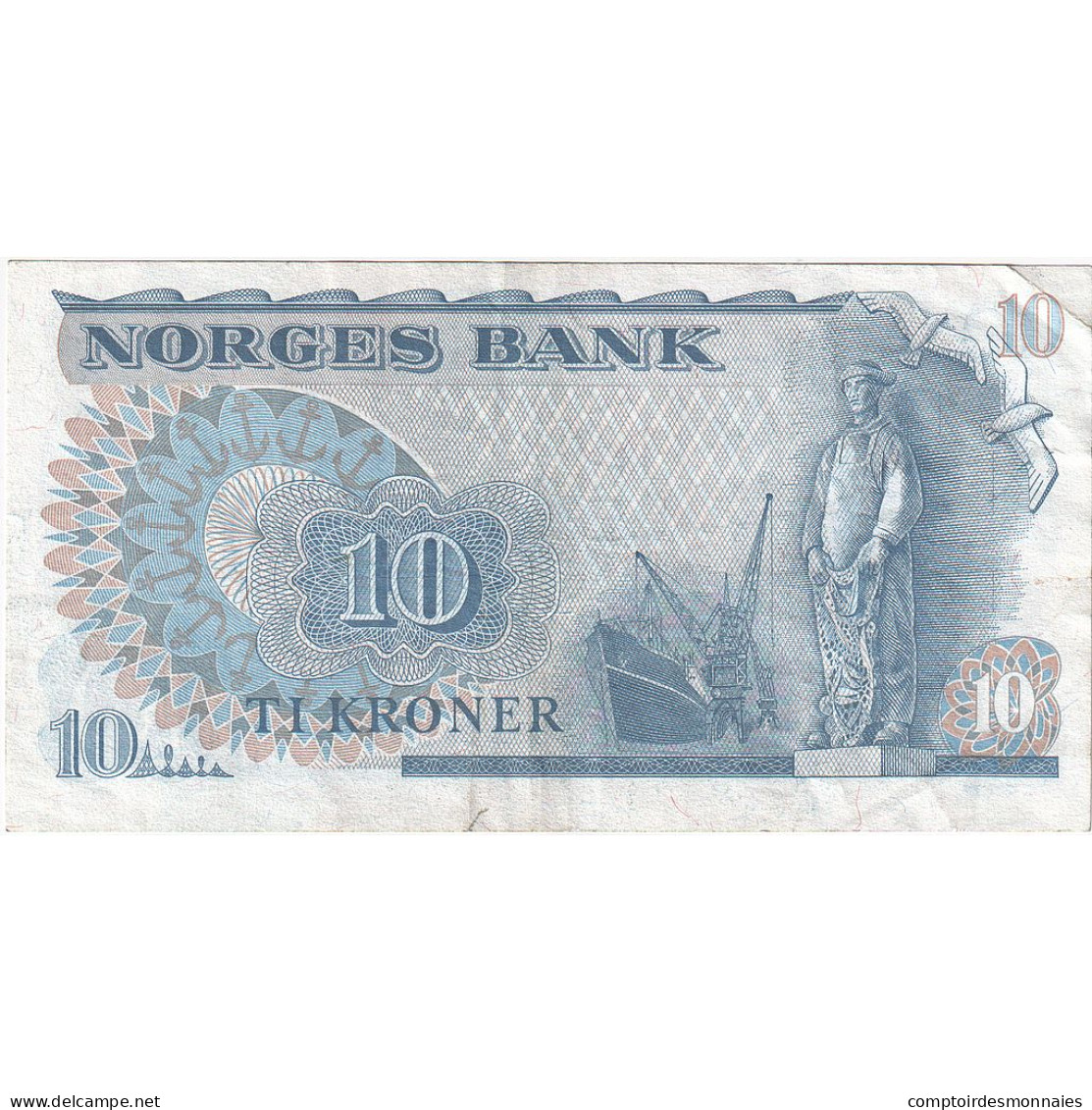 Norvège, 10 Kroner, 1982, KM:36c, TTB - Norway