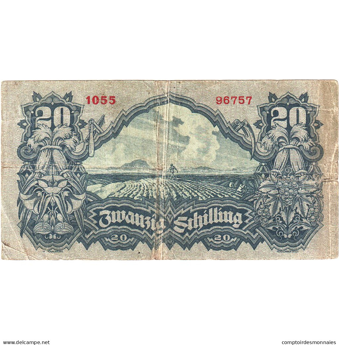 Autriche, 20 Schilling, 1945-05-29, KM:116, B - Oesterreich