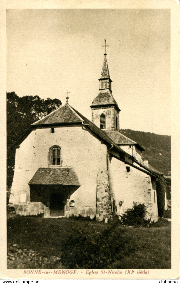 CPA -  BONNE-SUR-MENOGE  - EGLISE SAINT-NICOLAS - Bonne