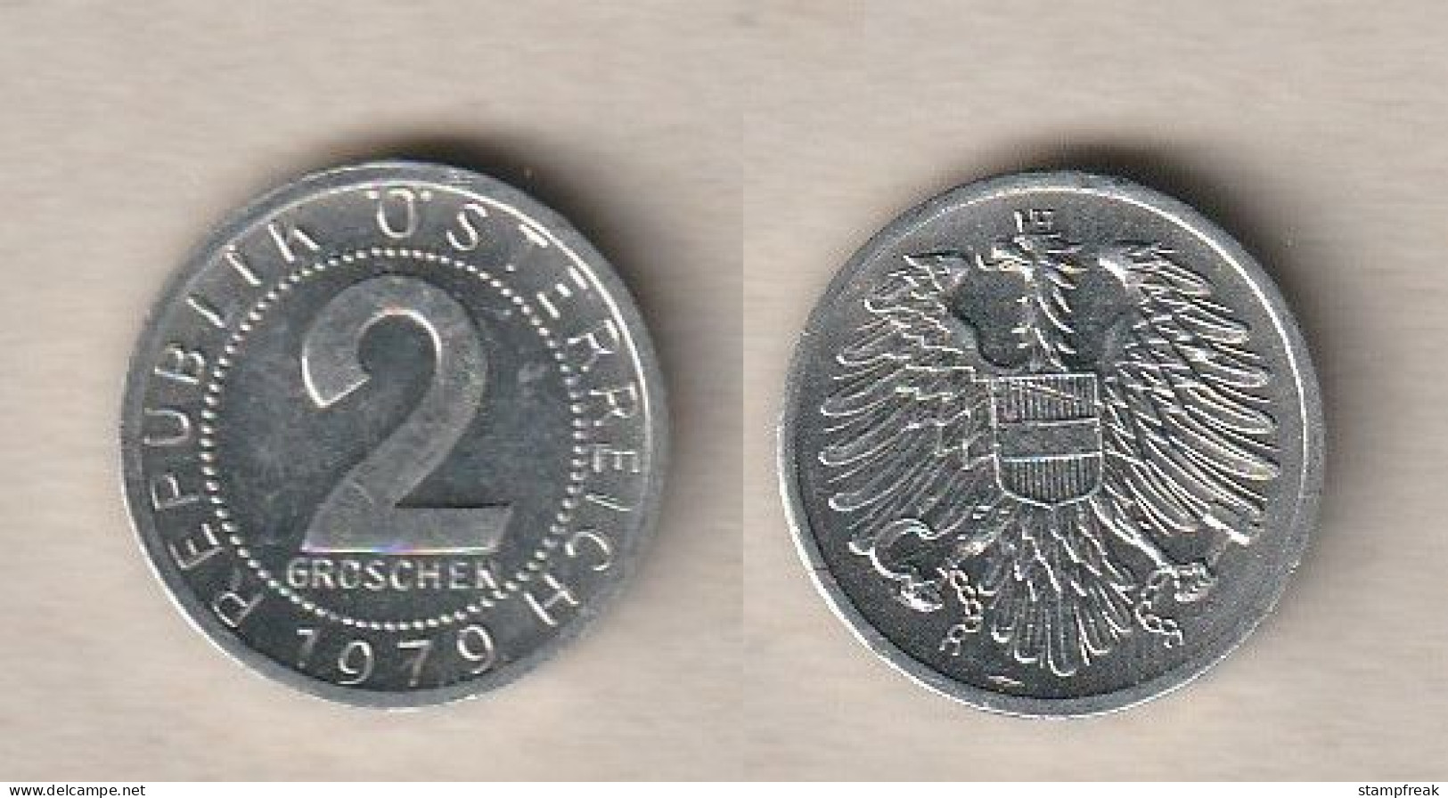 02239) Oesterreich, 2 Groschen 1979 - Autriche