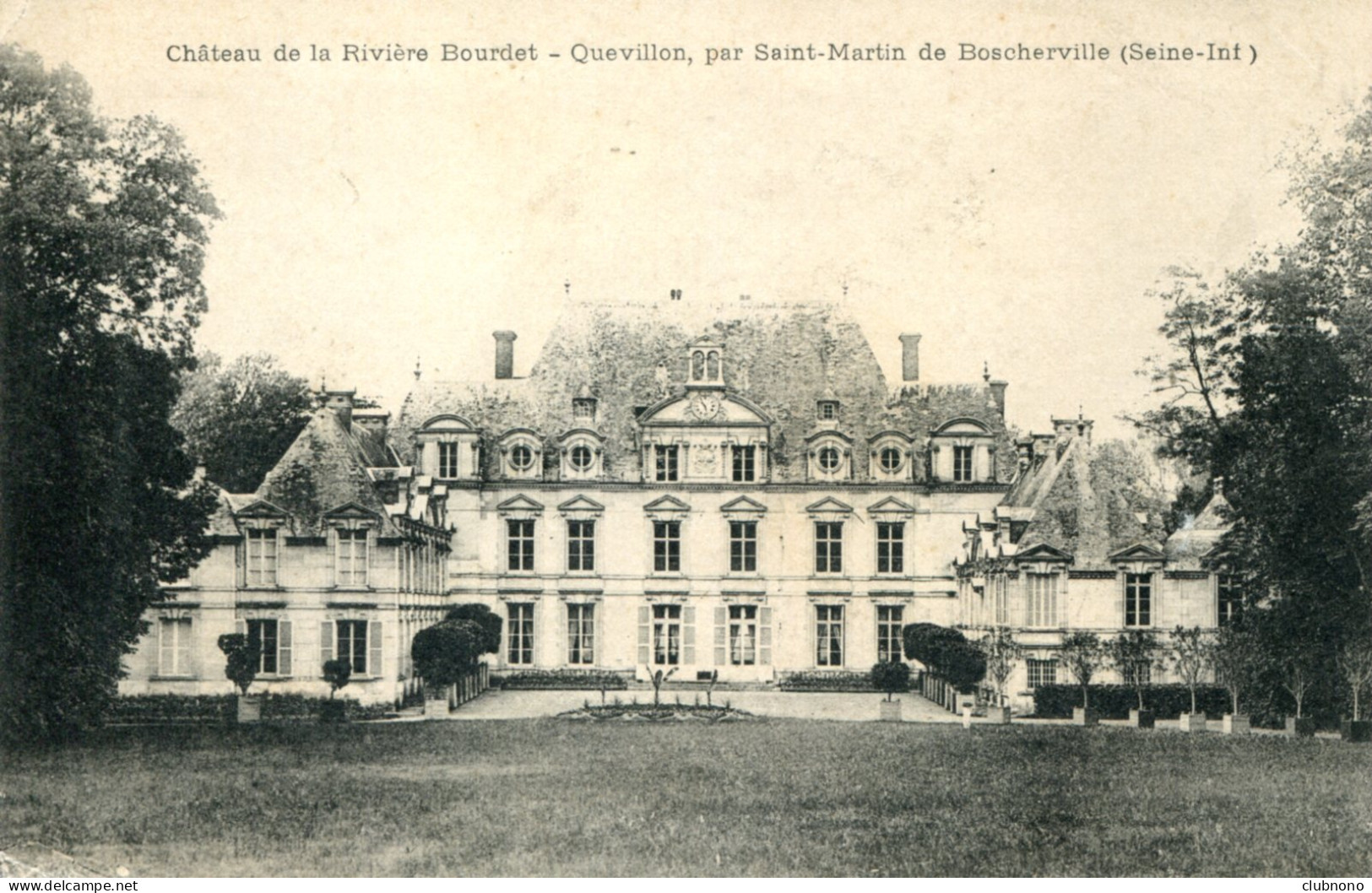 CPA - QUEVILLON, PAR ST-MARTIN DE BOSCHERVILLE - CHATEAU DE LA RIVIERE BOURDET - Saint-Martin-de-Boscherville