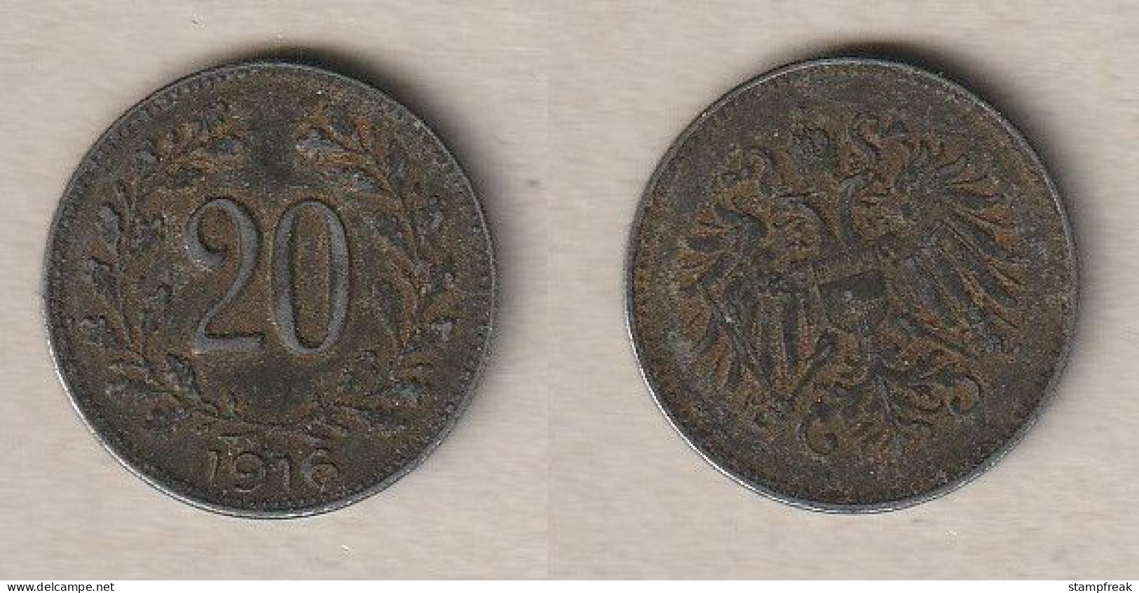 02206) Oesterreich, 20 Heller 1916 - Autriche