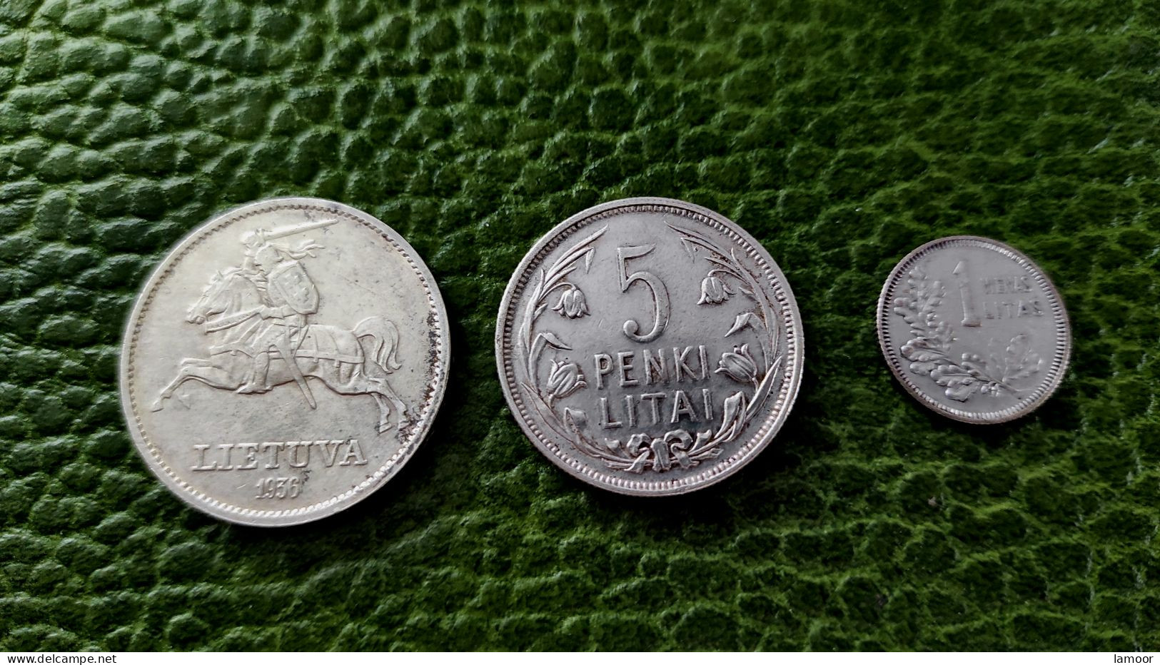 Litauen  Silber Münzen Original Silber 10 1936 ,5 Litas ,1 Litas - Lithuania