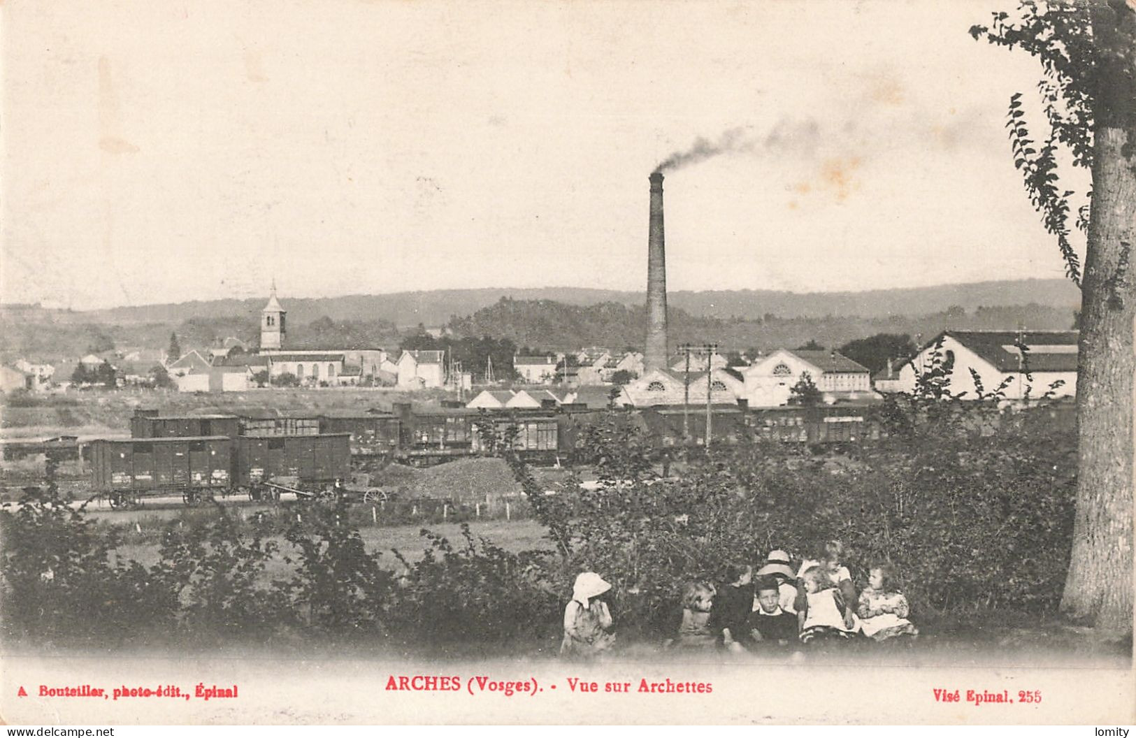 88 Arches Vue Sur Archettes CPA Voie Voies De Chemin De Fer Wagon Wagons De Marchandise Train - Arches