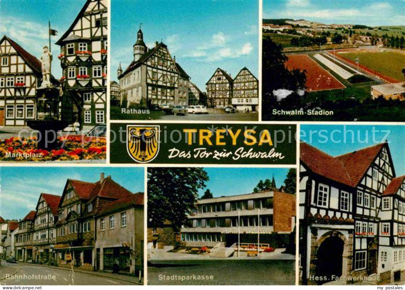 72843689 Schwalmstadt Treysa Stadion Fachwerk Marktplatz Bahnhofstrasse Schwalms - Schwalmstadt