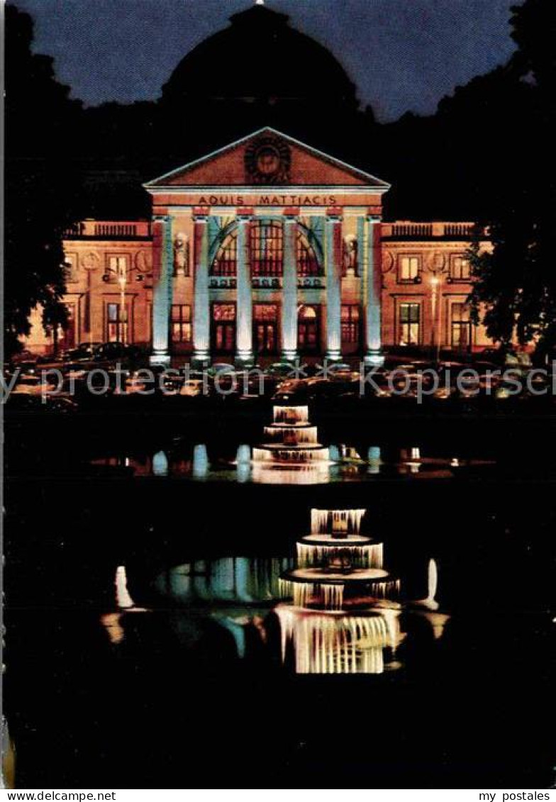 72843577 Wiesbaden Kur- Und Kongressstadt Kurhaus Bei Nacht Wiesbaden - Wiesbaden