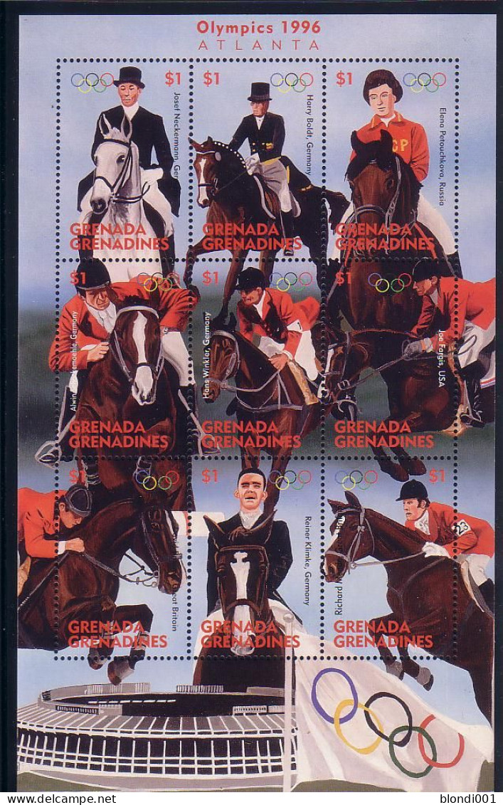 Olympics 1996 - Equestrian - GRENADINES - Sheet MNH - Summer 1996: Atlanta