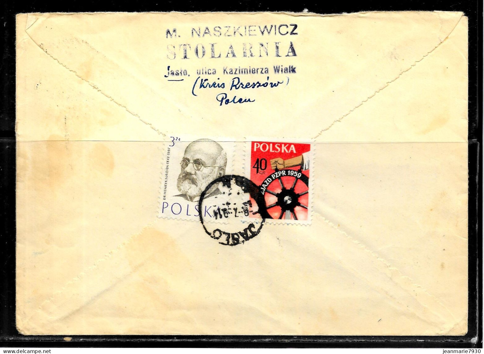 N407 - POLOGNE - LETTRE DE JASLO DU 06/07/1959 POUR L'ALLEMAGNE - Briefe U. Dokumente