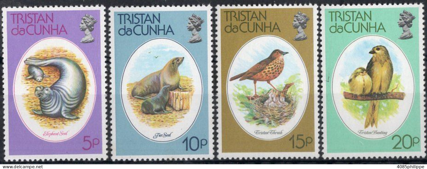 TRISTAN DA CUNHA  Timbres-Poste N°252* à 255** Neufs Sans Charnières TB Cote : 4€00 - Tristan Da Cunha