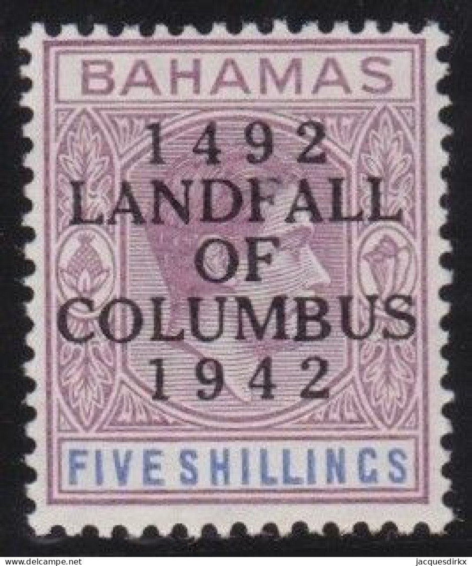 Bahamas    .  SG   .    174a    .    *      .  Mint- VLH - 1859-1963 Crown Colony