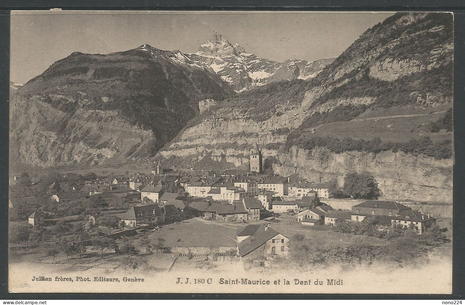 Carte P De 1907 ( St-Maurice Et La Dent Du Midi ) - Saint-Maurice