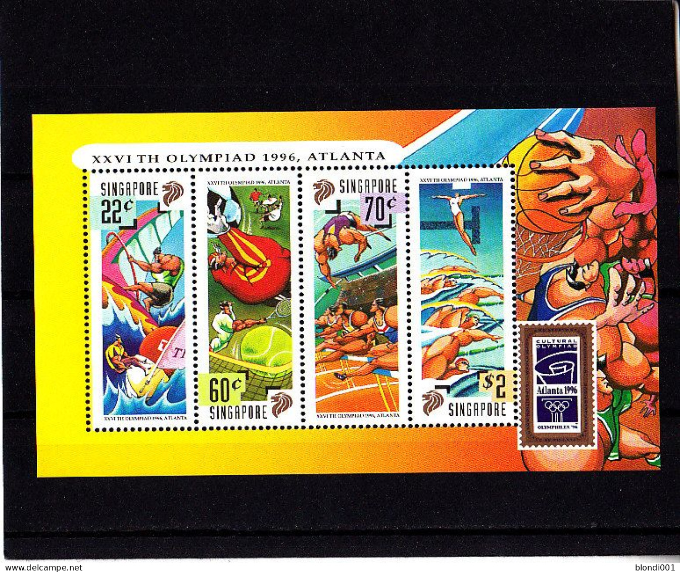 Olympics 1996 - Tennis - SINGAPORE - S/S MNH - Summer 1996: Atlanta