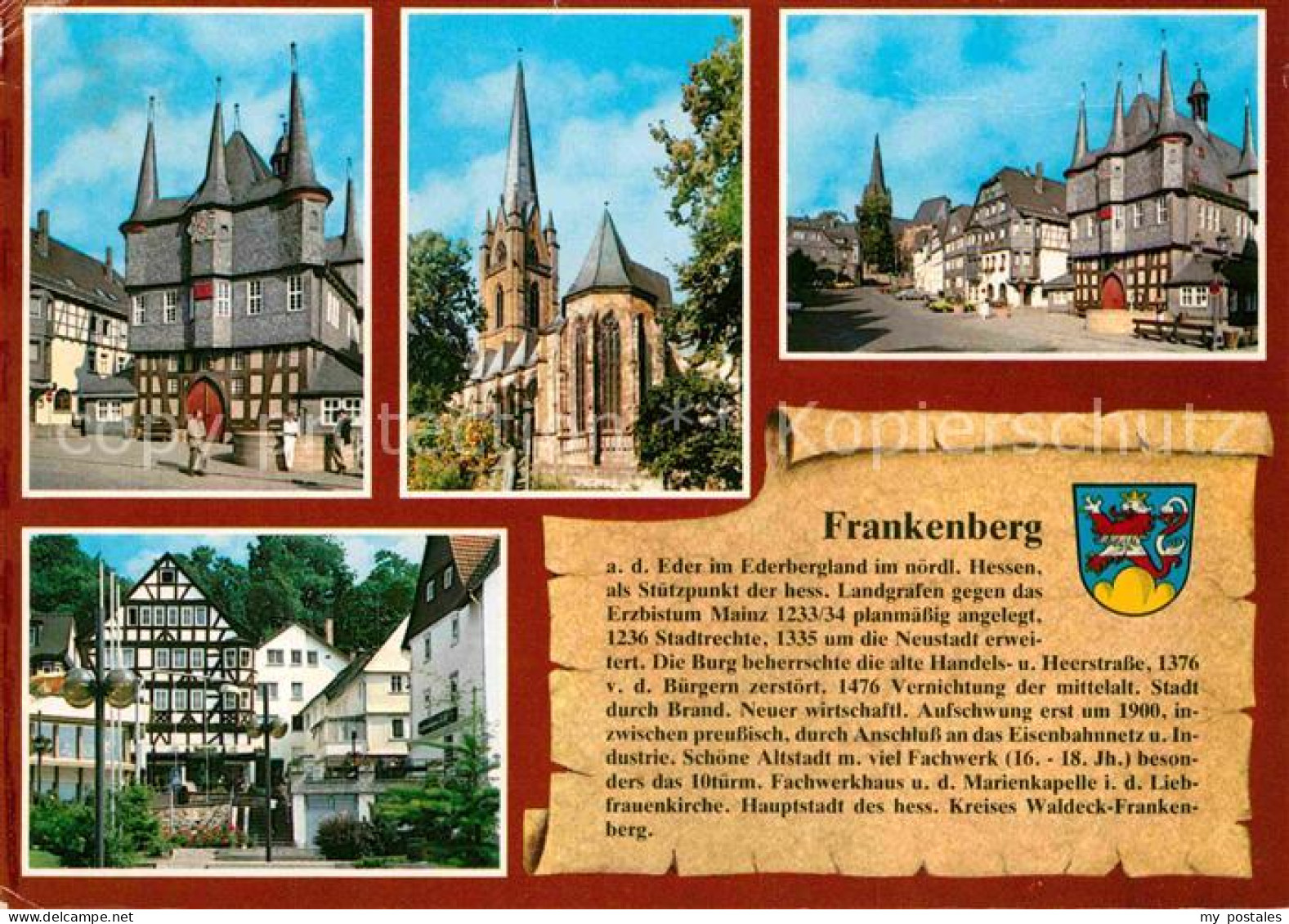 72842691 Frankenberg Eder Rathaus Liebfrauenkirche Obermarkt  Frankenberg (Eder) - Frankenberg (Eder)