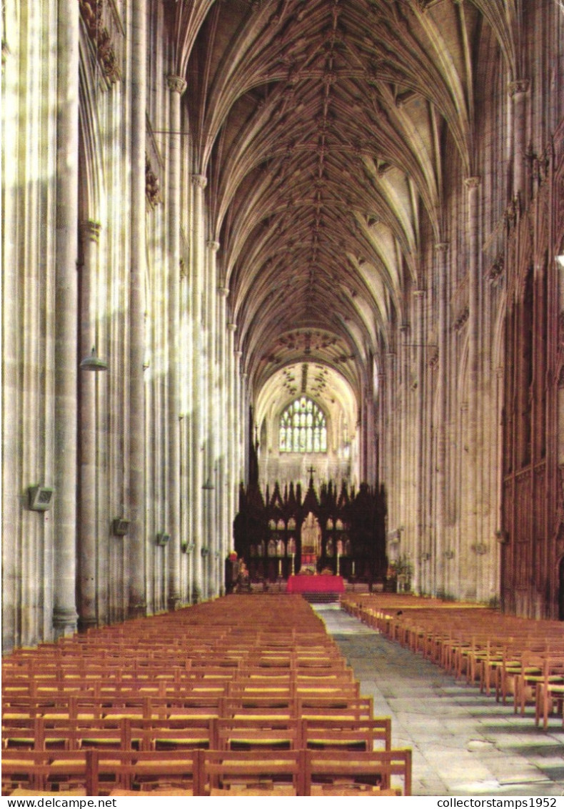 WINCHESTER, HAMPSHIRE, CATHEDRAL, ARCHITECTURE, INTERIOR, ENGLAND, UNITED KINGDOM, POSTCARD - Winchester