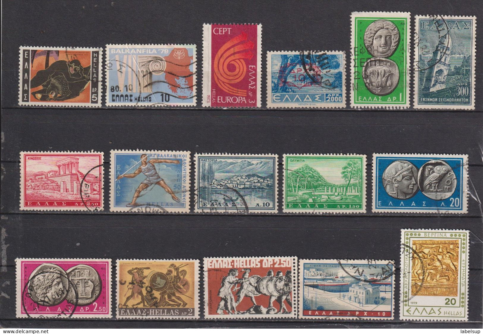 Timbres Oblitérés De Grèce, Années Diverses - Collections