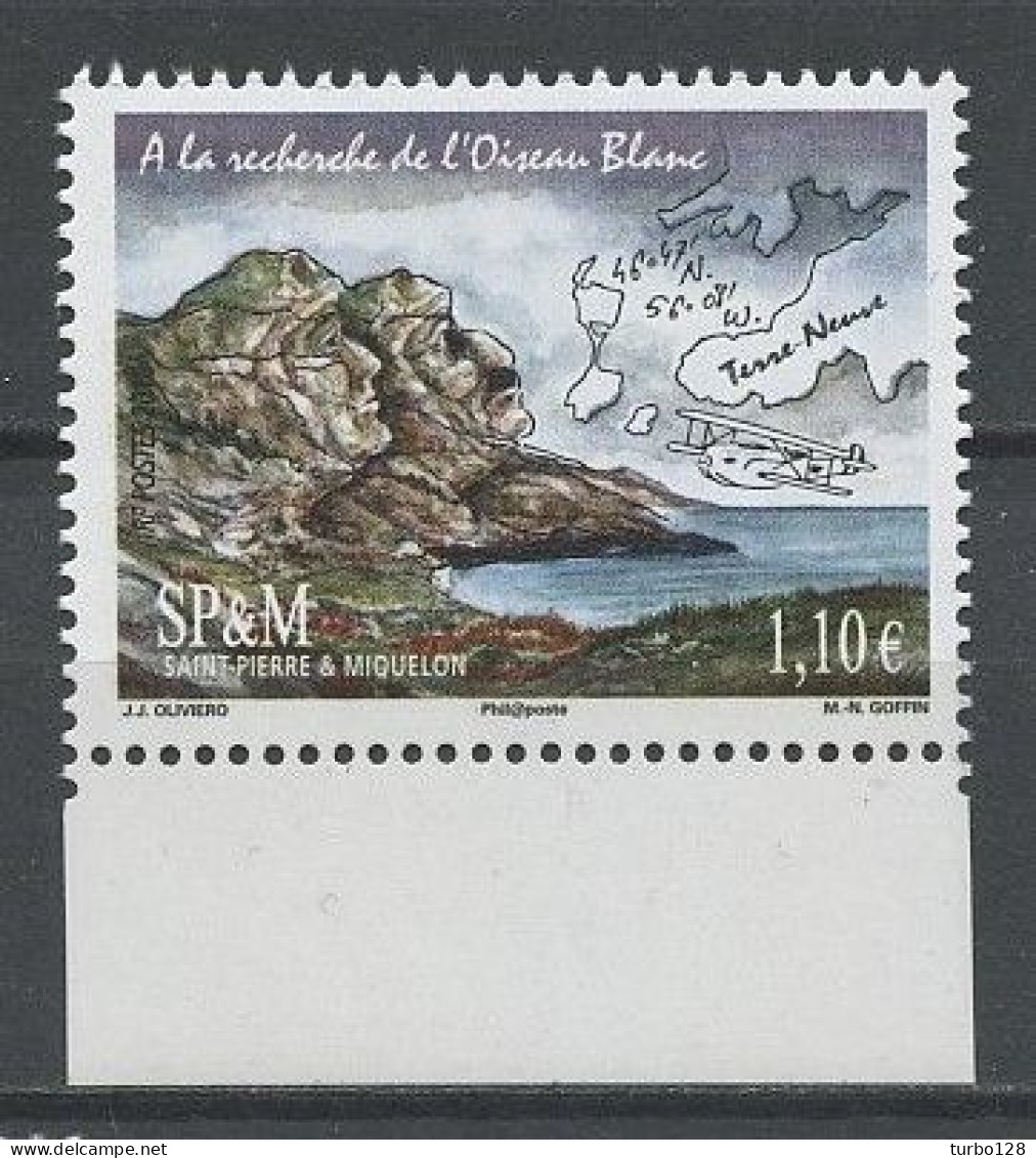 SPM  MIQUELON 2010  N° 983 ** Neuf MNH Superbe C 4.40 A La Recherche De L'oiseau Blanc Avion Plane Nungesser Coli Biplan - Nuevos