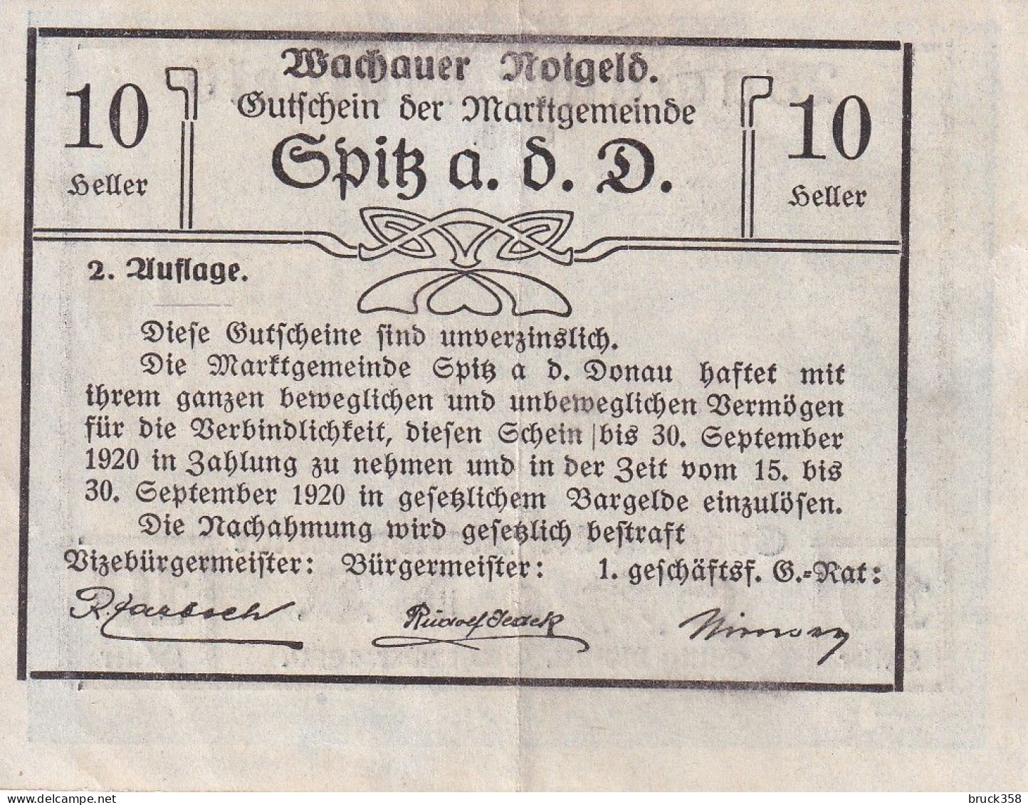 ÖSTERREICH-Notgeld-2.Auflage - Oesterreich