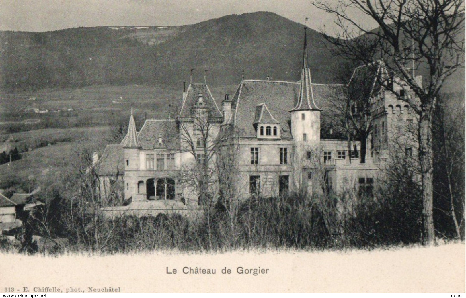 LE CHATEAU DE GORGIER  - F.P. - Gorgier