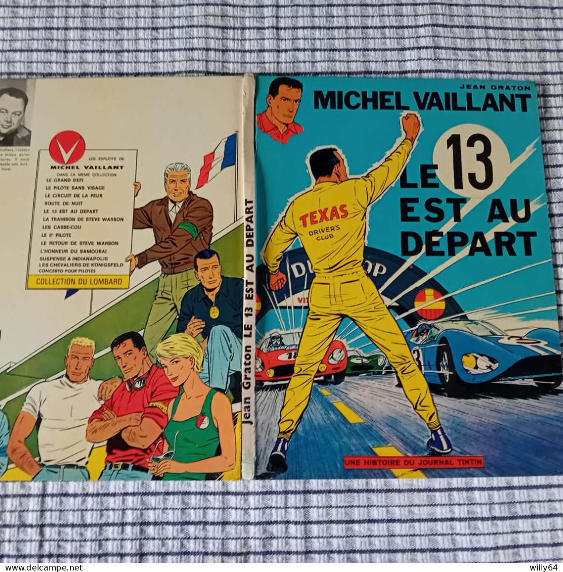 Michel VAILLANT      " Le 13 Est Au Départ "   1968  DU LOMBARD  TBE - Tuniques Bleues, Les