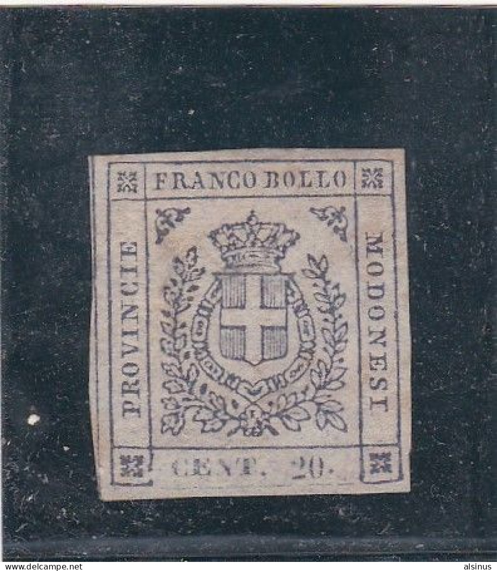 ITALIE - MODENE - 1859 - N° 9 - 20 C LILAS - NEUF SANS GOMME - Romagne