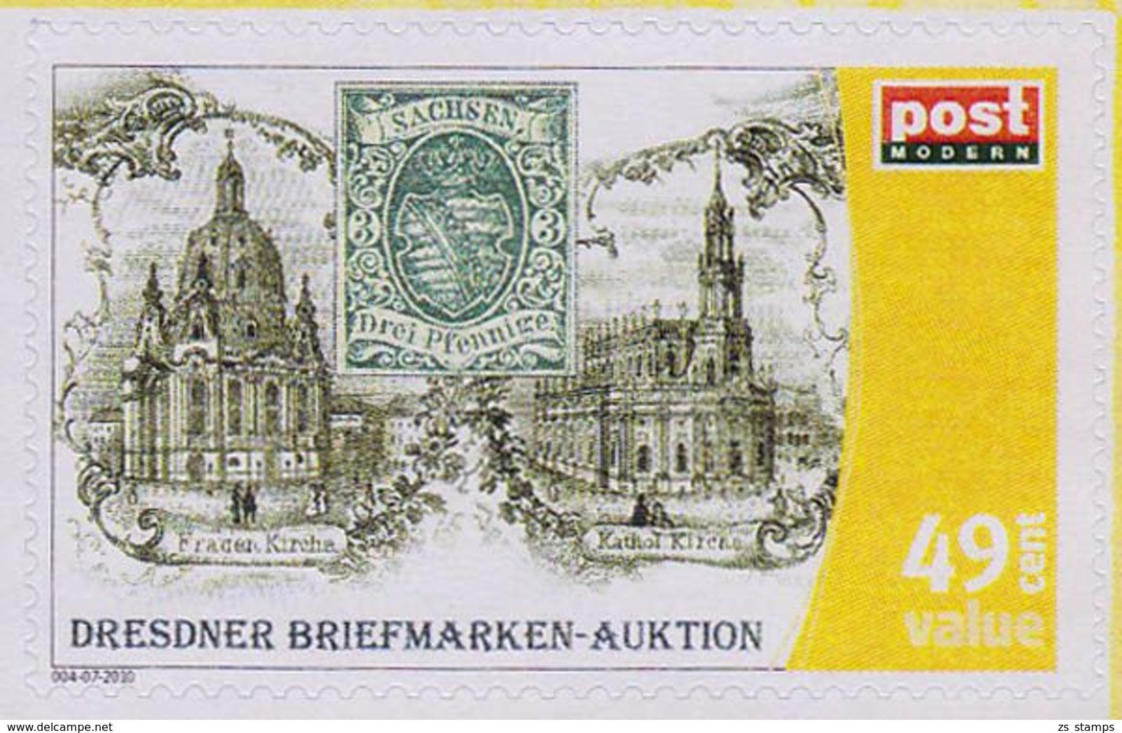 Dresden Frauenkirche Und Katholische Hofkirche ** PM Wunschbriefmarke - Privatpost