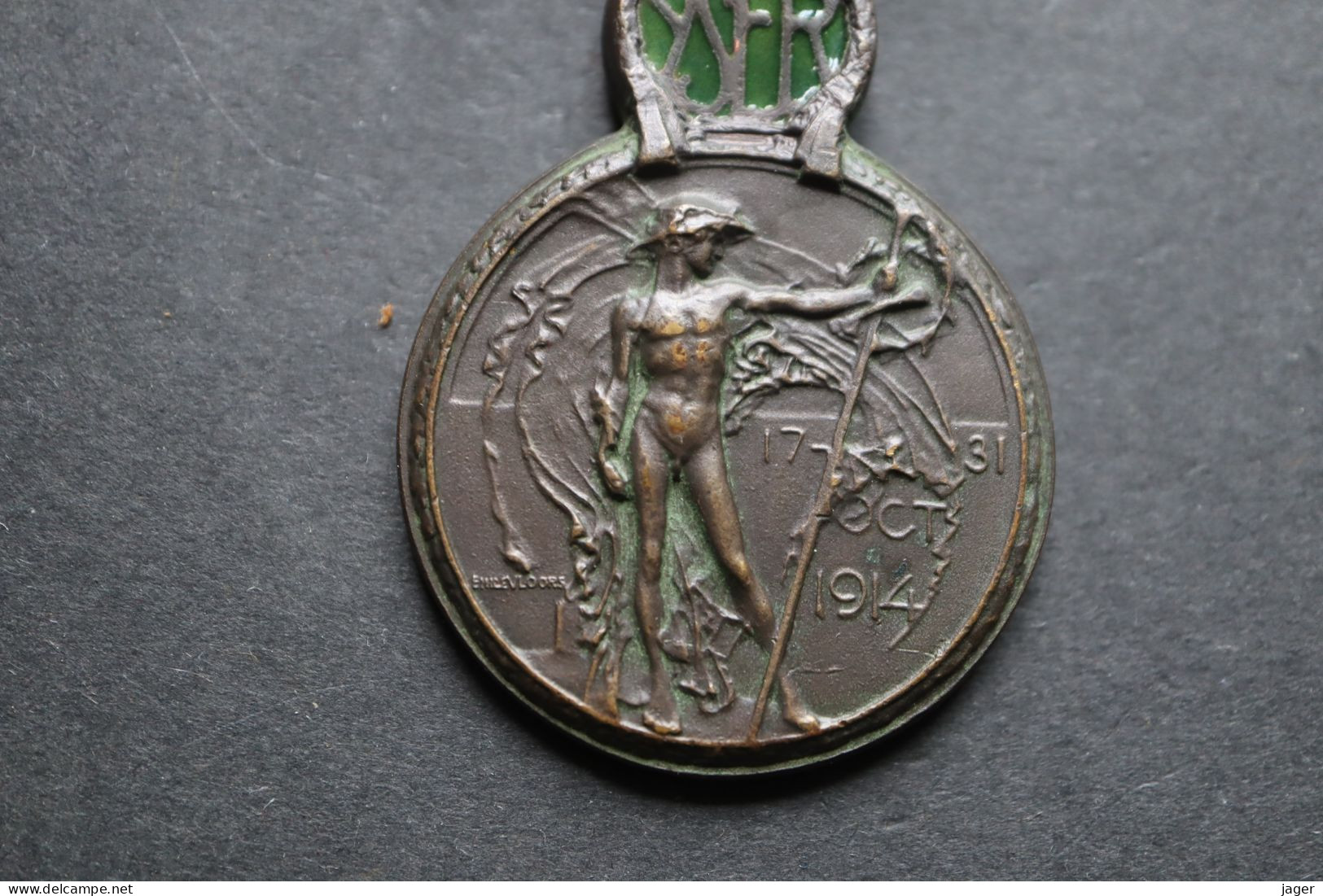 Ordre Médaille BELGIQUE WWI  Bataille De L'Yser 1914 1918 - Bélgica