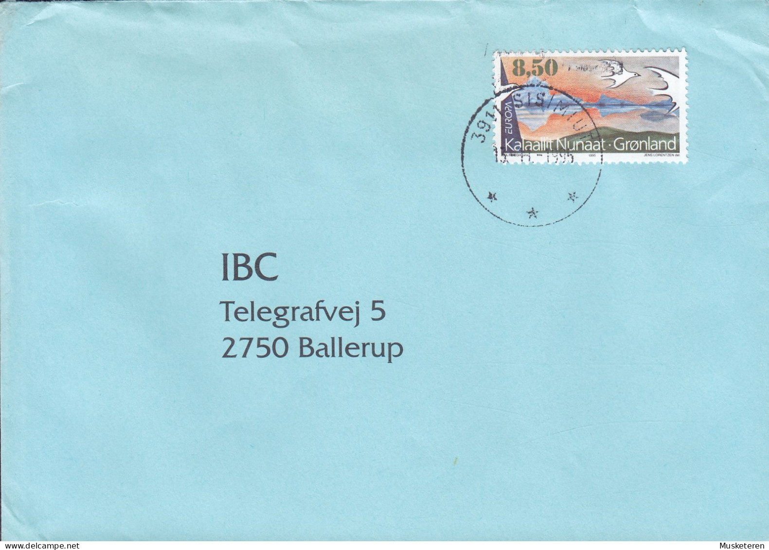 Greenland SISIMIUT 1995 Cover Brief Lettre BALLERUP Denmark 8.50 Kr. Europa CEPT Stamp - Cartas & Documentos