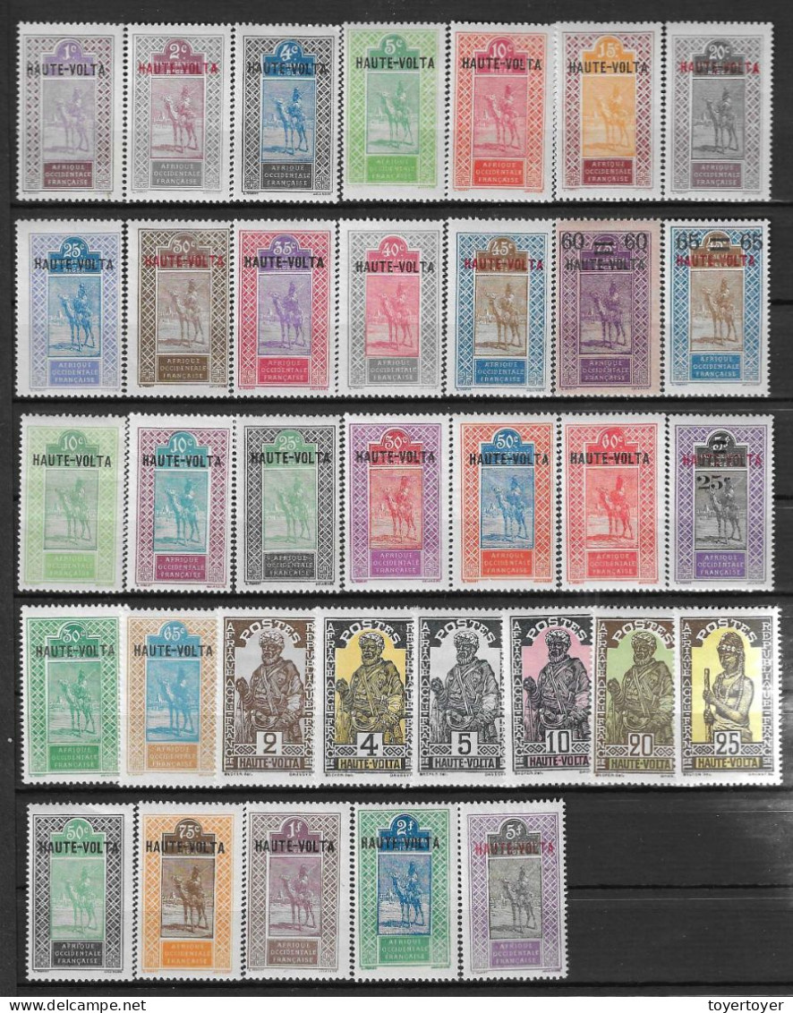 C202  Haute Volta Lot De 34 Timbres N++ BTE - Nuovi