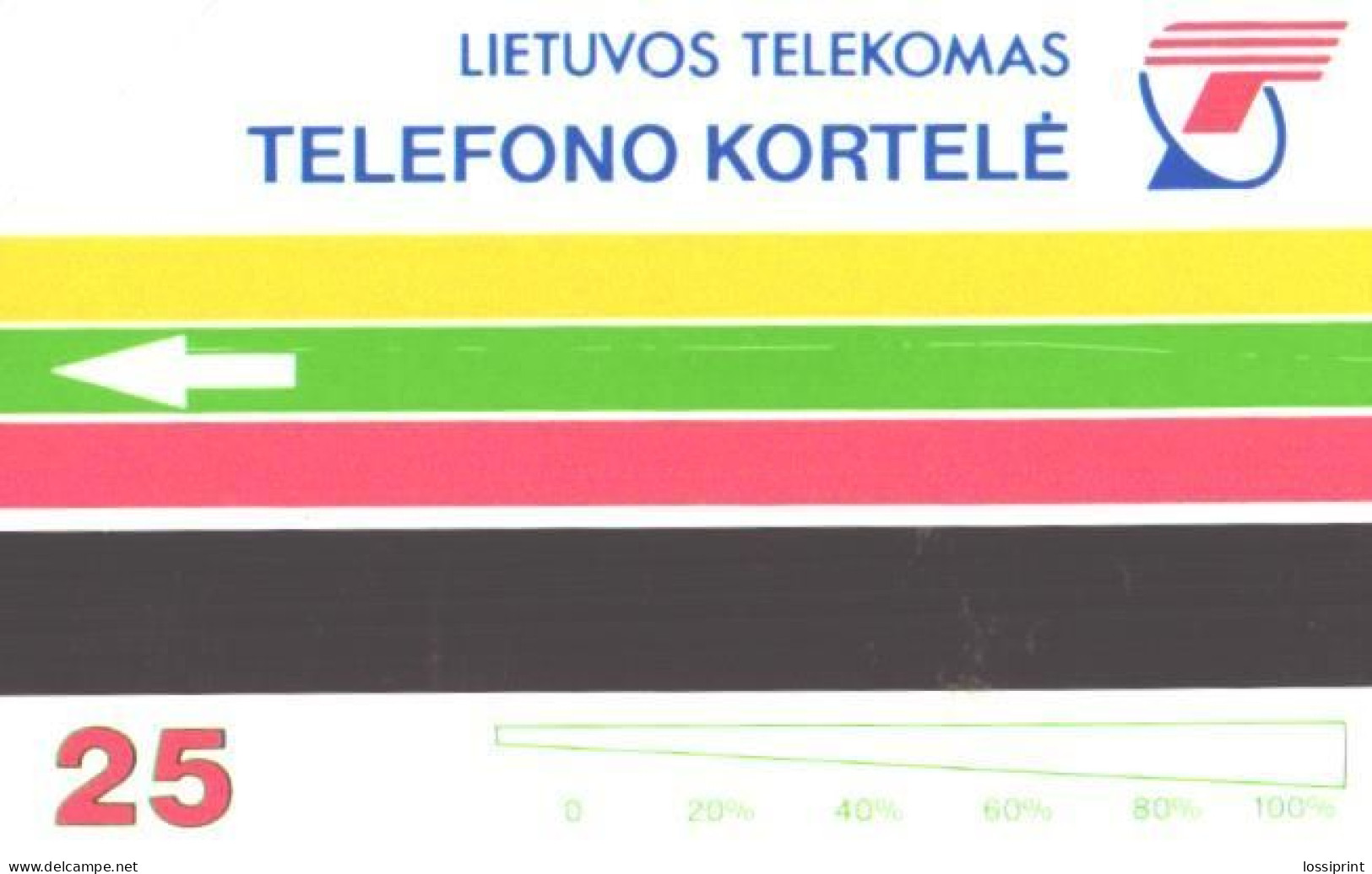 Lithuania:Unused Phonecard, Lietuvos Telekomas, 25 Units, Pope Johannes Paulus II In Lithuania 1993 - Litauen