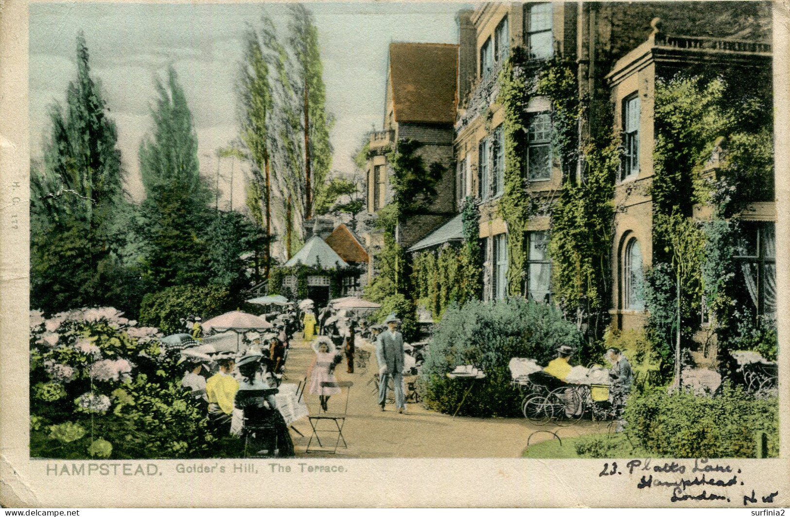 LONDON - HAMPSTEAD - GOLDER'S HILL - THE TERRACE 1905  Lo1719 - London Suburbs