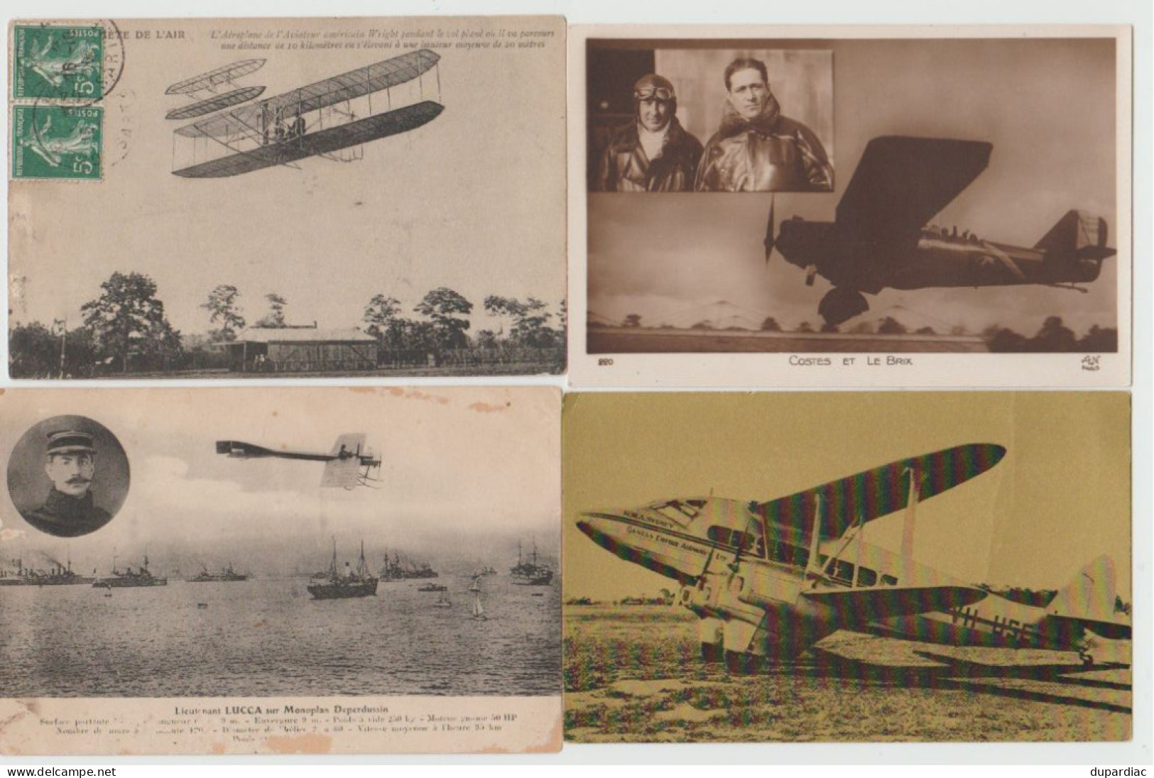 Aviation / Lot de 26 cartes : avions, aviateurs, meetings, sport, scènes, ...