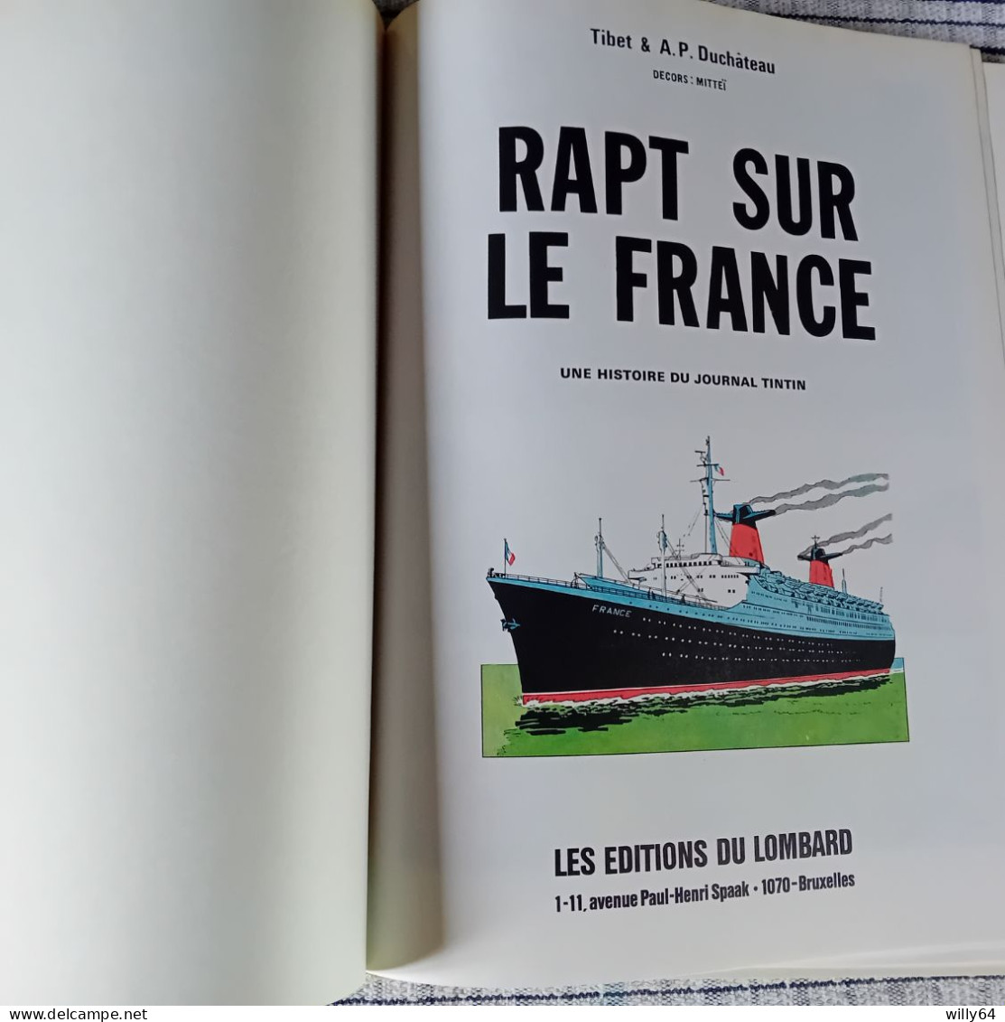 Ric HOCHET   " Rapt Sur Le France "  1978  Du LOMBARD  TBE - Tuniques Bleues, Les