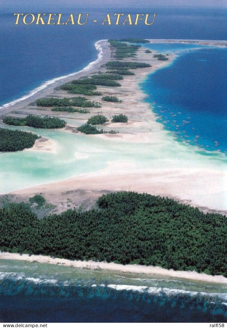 1 AK Tokelau Islands * Atoll Atafu - Aerial View Of Reef With Small Islets * Atafu Ist Das Nördlichste Der Drei Atolle * - Nouvelle-Zélande