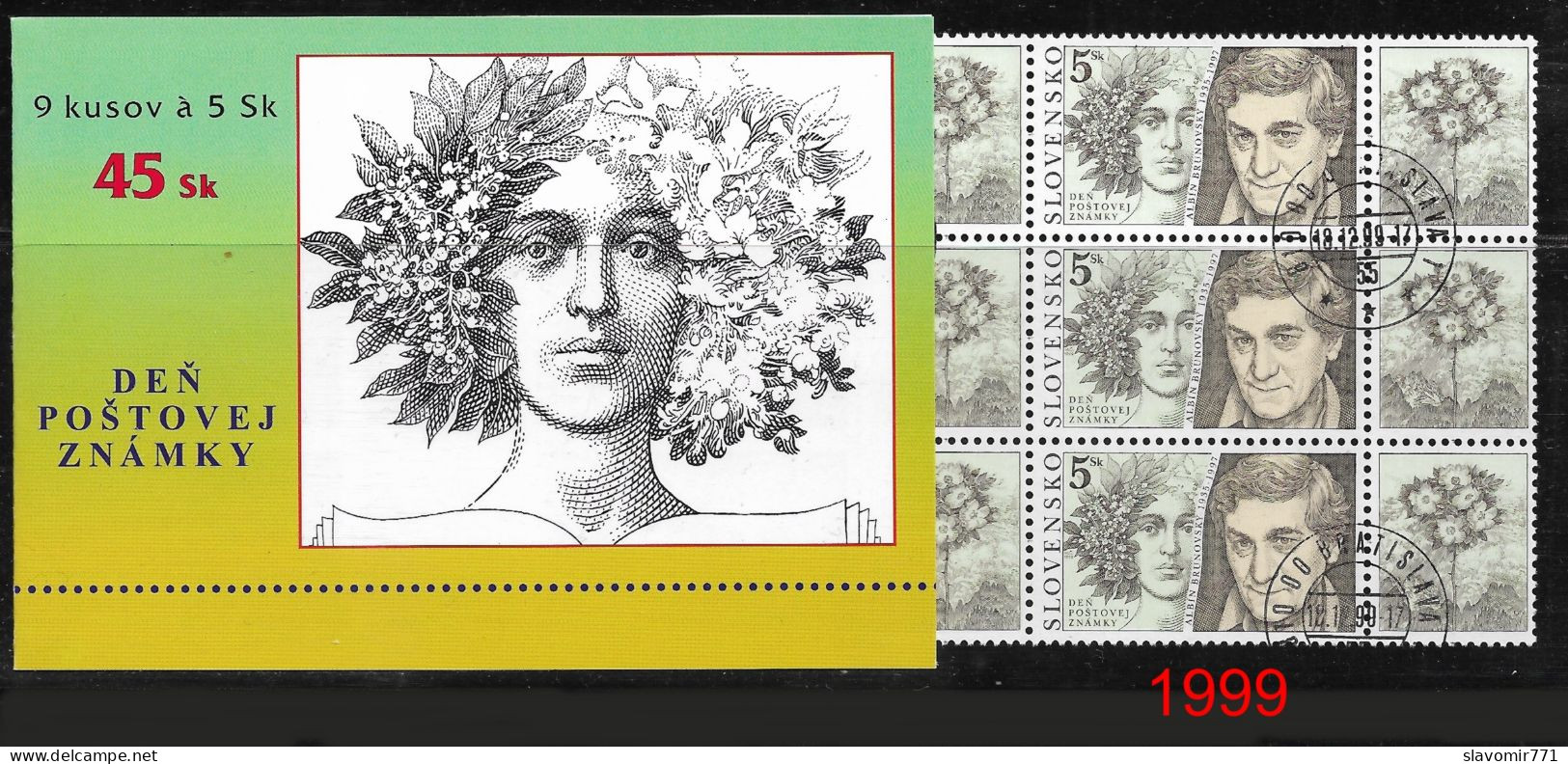 Slovakia 1999 ** Postage Stamp Day - Albín Brunovský   ** Michel SK 358  ** CTO ** Slowakei - Altri & Non Classificati