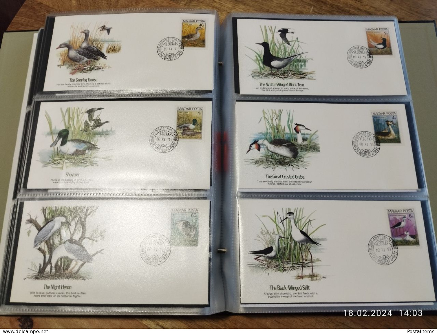 Album with envelopes FDC Netherlands, UN, Australia, Monaco, St. Vincent, Hungary, Maldives, South Africa,