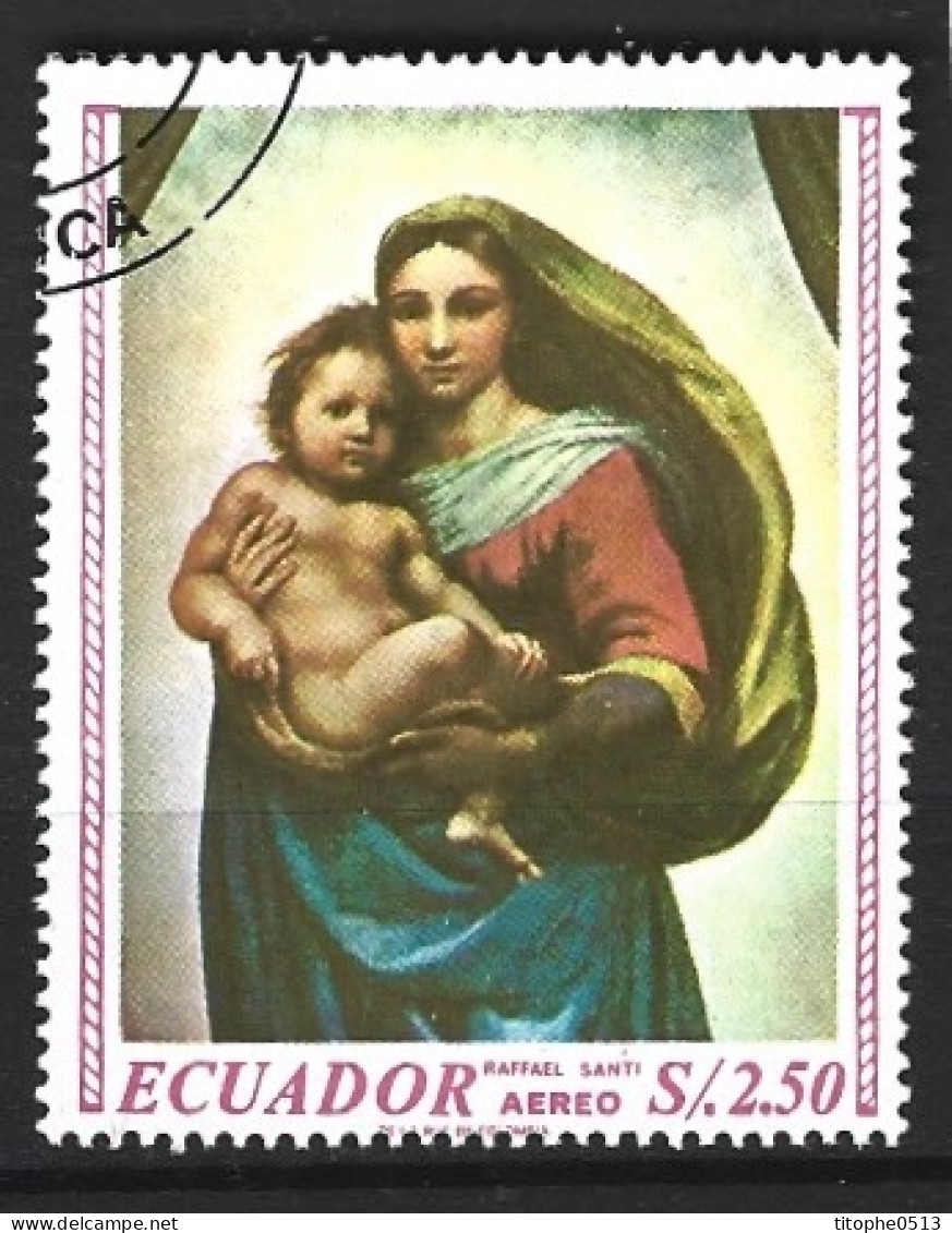 EQUATEUR. PA 493 Oblitéré De 1967. Tableau De Raphaël. - Madonne